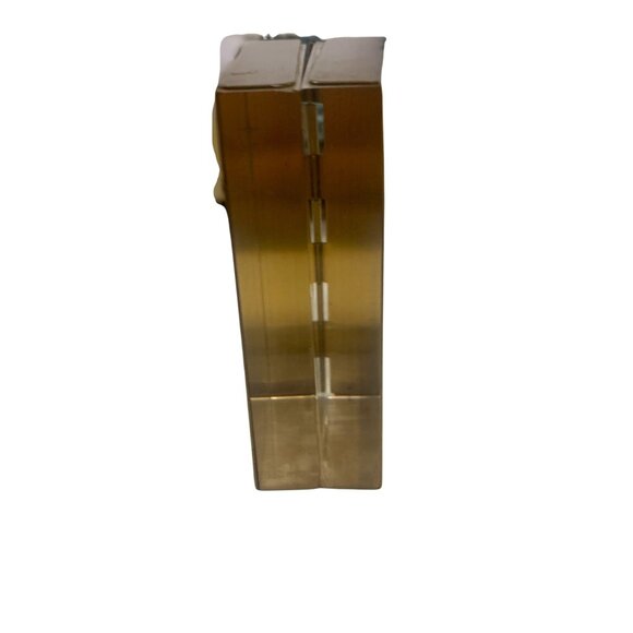 Vintage Brass Hinged 2x3 Photo Frame Compact Design Brass Display micro mini Y2k - Picture 7 of 8